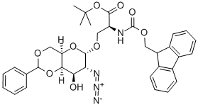 878483-02-4 O-(2-叠氮-4,6-O-苯亚甲基-2-脱氧-α-D-吡喃半乳糖)-N-[(9H-芴-9-基甲氧基)羰基]-L-丝氨酸叔丁酯
