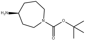 (4S)-4-氨基氮杂环庚烷-1-羧酸叔丁酯,878630-84-3,结构式