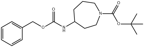 1-BOC-4-CBZ-アミノアゼパン 化学構造式