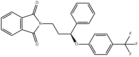 (S)-ノルフルオキセチンフタルイミド 化学構造式