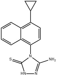 3H-1,2,4-Triazole-3-thione, 5-amino-4-(4-cyclopropyl-1-naphthalenyl)-2,4-dihydro