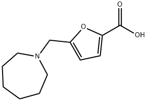 5-(azepan-1-ylmethyl)-2-furoic acid Structure