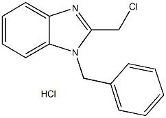 1-BENZYL-2-CHLOROMETHYL-1H-BENZOIMIDAZOLE HYDROCHLORIDE Structure