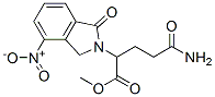 4-nitro-a-(3-amino-3-oxopropyl)1,3-dihydro-1-oxo-2H-Isoindole-2-aceticacidmethylester Structure