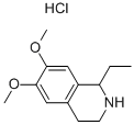1-乙基-6,7-二甲氧基-1,2,3,4-四氢异喹啉盐酸盐,878790-03-5,结构式