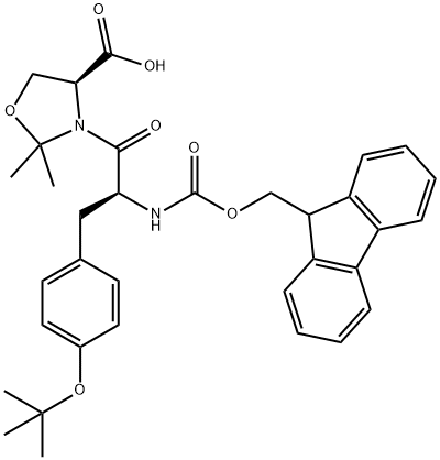 FMOC‐TYR(TBU)‐SER(PSIME,MEPRO)‐OH 化学構造式