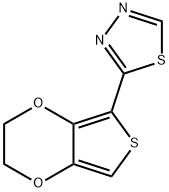 1,3,4-Thiadiazole,  2-(2,3-dihydrothieno[3,4-b]-1,4-dioxin-5-yl)- Structure
