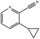 3-CYCLOPROPYLPYRIDINE-2-CARBONITRILE 化学構造式