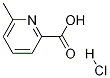 2-Pyridinecarboxylic acid, 6-Methyl-, hydrochloride,87884-49-9,结构式