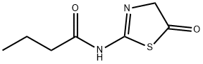 Butanamide,  N-(4,5-dihydro-5-oxo-2-thiazolyl)- 结构式