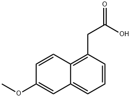 6-メトキシ-1-ナフタレン酢酸 化学構造式