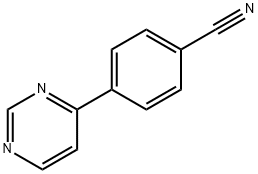 Benzonitrile, 4-(4-pyrimidinyl)- (9CI) Structure