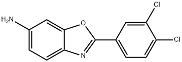 2-(3,4-dichlorophenyl)-1,3-benzoxazol-6-amine 结构式