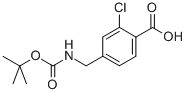 4-(BOC-AMINO)METHYL-2-CHLORO-BENZOIC ACID Struktur