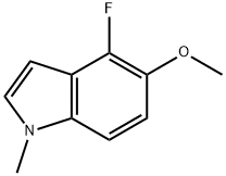4-FLUORO-5-METHOXY-1-METHYL-1H-INDOLE Structure