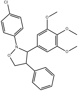 Isoxazolidine,  2-(4-chlorophenyl)-4-phenyl-3-(3,4,5-trimethoxyphenyl)- Struktur