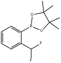 2-(2-(DIFLUOROMETHYL)PHENYL)-4,4,5,5-TETRAMETHYL-1,3,2-DIOXABOROLANE,879275-72-6,结构式