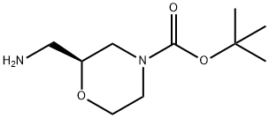 (S)-N-Boc-2-aminomethylmorpholine Structure