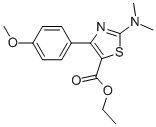 2-(DIMETHYLAMINO)-4-(4-METHOXYPHENYL)-5-THIAZOLECARBOXYLIC ACID ETHYL ESTER,87944-09-0,结构式