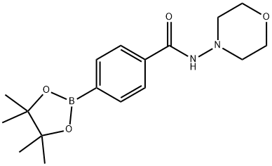 [4-(4'-Aminomorpholine-1-carbonyl)phenyl]-boronic acid pinacol ester Structure