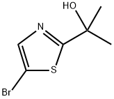 5-ブロモ-Α,Α-ジメチル-2-チアゾールメタノール 化学構造式