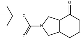 tert-butyl 4-oxohexahydro-1H-isoindole-2(3H)-carboxylate Struktur