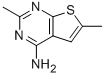 2,6-DIMETHYLTHIENO[2,3-D]PYRIMIDIN-4-AMINE,879873-55-9,结构式