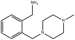 [2-[(4-メチルピペラジン-1-イル)メチル]フェニル]メチルアミン 化学構造式