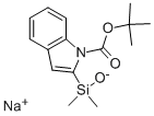 SODIUM (N-(BOC)-2-INDOLYL)DIMETHYLSILANOLATE 结构式