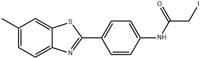 2-[4-(IODOACETAMIDO)PHENYL]-6-METHYLBENZOTHIAZOLE Struktur