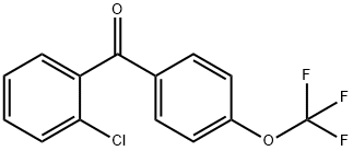 2'-chloro-4-trifluoromethoxybenzophenone,87996-54-1,结构式