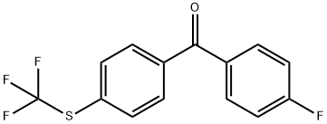 4'-fluoro-4-trifluoromethylthiobenzophenone 结构式
