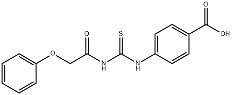 4-[[[(PHENOXYACETYL)AMINO]THIOXOMETHYL]AMINO]-BENZOIC ACID 结构式