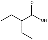 2-エチル酪酸 化学構造式