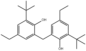2,2′-Methylenebis(6-tert-butyl-4-ethylphenol) Structure