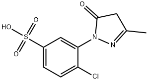 4-Chloro-3-(3-methyl-5-oxo-2-pyrazolin-1-yl)benzenesulfonic acid