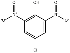 4-クロロ-2,6-ジニトロフェノール 化学構造式