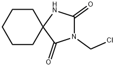 3-(Chloromethyl)-1,3-diazaspiro[4.5]decane-2,4-dione Struktur