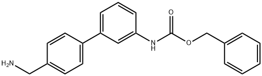 (4'-AMINOMETHYL-BIPHENYL-3-YL)-CARBAMIC ACID BENZYL ESTER HYDROCHLORIDE 结构式