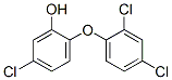5-chloro-2-(2,4-dichlorophenoxy)phenol Struktur