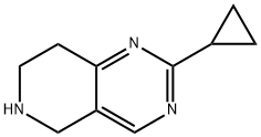 PYRIDO[4,3-D]PYRIMIDINE, 2-CYCLOPROPYL-5,6,7,8-TETRAHYDRO- Structure