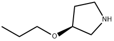 (S)-3-PROPOXY-PYRROLIDINE 化学構造式