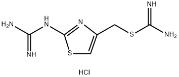(S)-((2-胍基-4-噻唑基)甲基)异硫脲二盐酸盐, 88046-01-9, 结构式