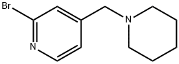 2-溴-4-(1-哌啶甲基)吡啶 结构式