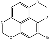 NAPHTHO[1,8-DE:4,5-D'E']BIS[1,3]DIOXIN, 4-BROMO- Structure