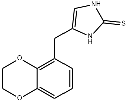 2H-Imidazole-2-thione,  4-[(2,3-dihydro-1,4-benzodioxin-5-yl)methyl]-1,3-dihydro- Structure