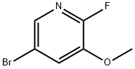 5-ブロモ-2-フルオロ-3-メトキシピリジン 化学構造式