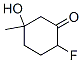 Cyclohexanone, 2-fluoro-5-hydroxy-5-methyl- (9CI) Structure