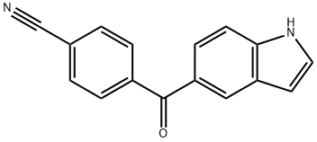 Benzonitrile,4-(1H-indol-5-ylcarbonyl)- Structure