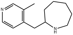 六氢-2 - [(3-甲基-4-吡啶基)甲基〕-1H-吖庚因, 881040-70-6, 结构式